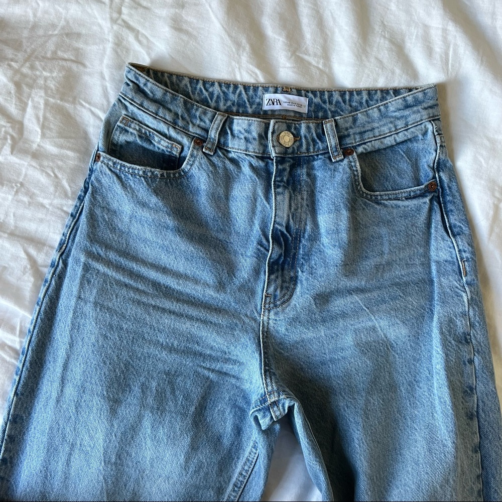 ZARA WIDE LEG LONG LENGTH JEANS